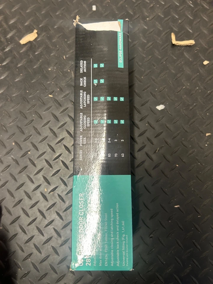 Chiudiporta a basculante Frisco Eclipse serie 93 misura 3-4 argento con... - Immagine 3 di 4