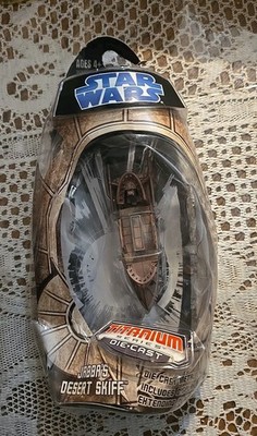 Star Wars Titanium Series RARE 2007 Jabba's Desert Skiff Diecast Vehicle - Read