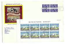2 good cat value New Zealand Seldom seen 1964 Miniature Sheet Souvenir Covers