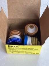 Bussman TL-15PK4 Box of 3 15 amp Edison Base Plug Fuse ONLY 3 NEW FUSES IN BOX 