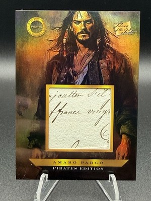 2025 PIECES OF THE PAST PIRATES EDITION Amaro Pargo Hand Written Relic