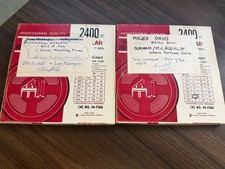 Vintage Used Realistic -1/4 Tape -recorded on- used media -2x Reels-see pics