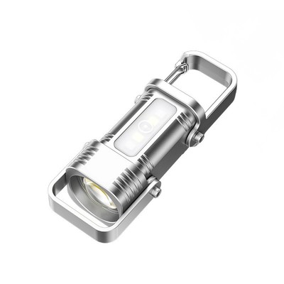 Tragbare LED Schlüsselanhänger Taschenlampe mit Powerbank und Life wasserdicht