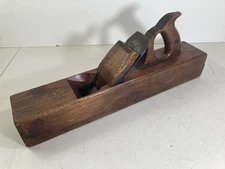 Antique Greenfield Tool Co. 18” Wood Block Plane w/ 2 1/2” Ohio Tool Co Blade