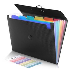 Expanding File Folder with 7 Pockets Accordion File Organizer for School Office