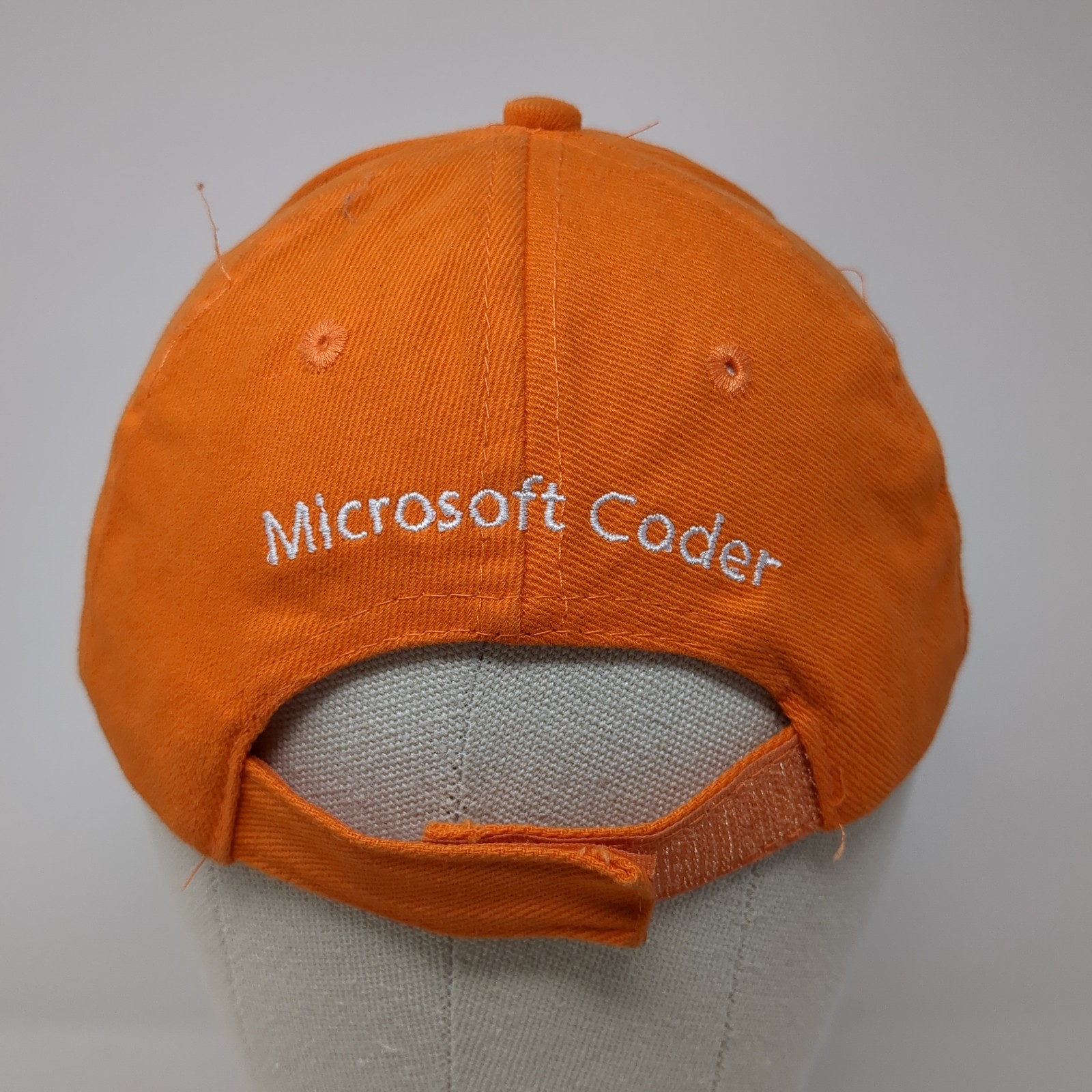 Microsoft Coder Strapback Baseball Cap Orange One… - image 6