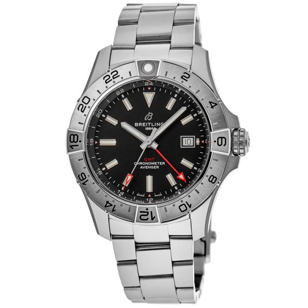 New Breitling Avenger Automatic GMT 44 Black Dial Men's Watch A32320101B1A1