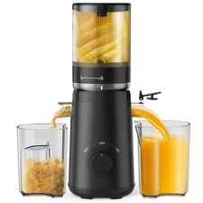 Juicer Machines, TUUMIIST Cold Press Juicer with 5.3" Extra Large Feed Chute ...