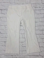 Spanx Kick Flare Pants Womens Size XL(35x24) White On-the-Go Classic 20373R