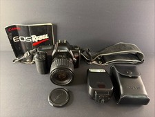 Canon EOS Rebel SLR Camera w/35-80mm Autofocus Lens  Strap  200E Flash  Case