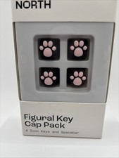 Figural Key Cap Flexible PVC ABS Keyboard Accessories Paw Print Key Pack, NEW