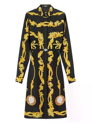 versace midi dress Versace Viscose-Jersey Midi Dress, Female, Green, 36