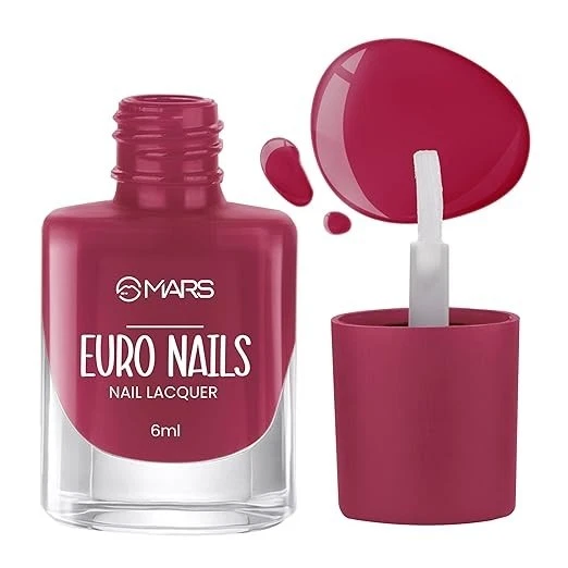 MARS EURO Nail Lacquer | Glossy Gel Finish | Rich Pigmentation | Chip Free | Qui