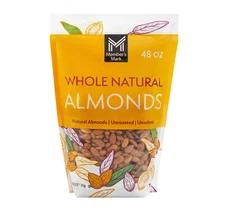Member's Mark Whole Natural Almonds, 48 oz. - free shipping