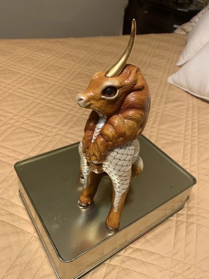 Windstone Editions Pena Dragon, padre Ki-Rin cornudo.(1993)Excelente estado. Foto 4 de 4