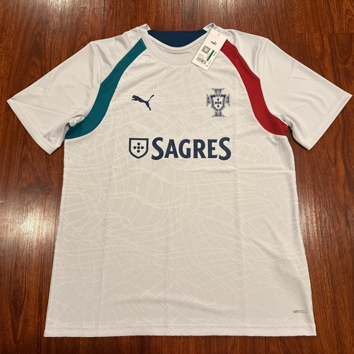 Men’s Puma Portugal National Team Training White Soccer Jersey Large L