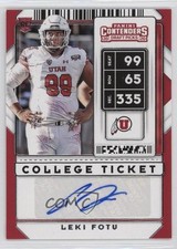 2020 Panini Contenders Draft Picks College Ticket Auto Leki Fotu #292 Auto 7eo