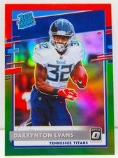 Darrynton Evans RC 2020 Donruss Optic Christmas Red Green PRIZM Rookie Card P333