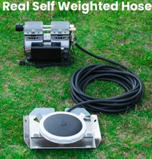 1/2 HP 4.1 CFM Pond Aerator Pump Compressor Weighted Tube Diffuser System 2 Acre