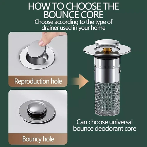 2er Pack Bodenabfluss Filter Haarfänger Dusche Waschbecken Netz Korb Sieb Abtropfen - Bild 2 von 9