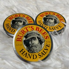 Brand NEW Lot of 3 Burt's Bees Hand Salve .30 0z./8.5g.Travel Size Tin