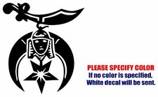 Shriners Graphic Die Cut decal sticker Car Truck Boat Window Bumper Laptop 9"