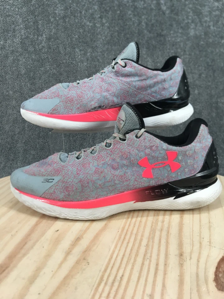 Tênis Under Armour Masculino 15 Feminino 16.5 Curry 1 Flotro Dia das Mães Azul - Imagem 2 de 4