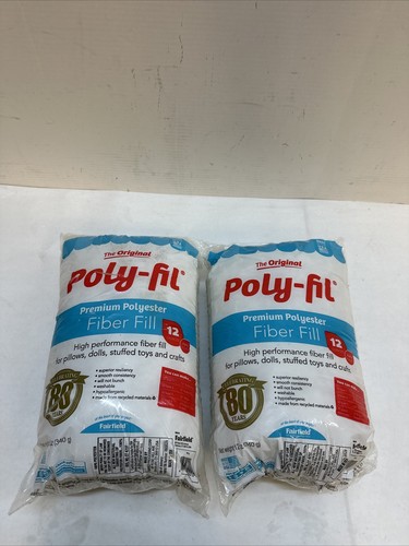 Fairfield Poly-Fil Premium Fibre Fill, 22 oz, Acrylic, Multicolor, 12