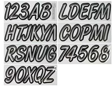 Hardline Products Series 400 Factory Matched 3-Inch Boat PWC Registration