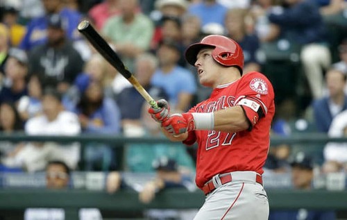 Mike Trout HR #160 GRIFFEY #24 RETIREMENT 2016 Mariners Angels 8/6 Full Ticket - Picture 5 of 19