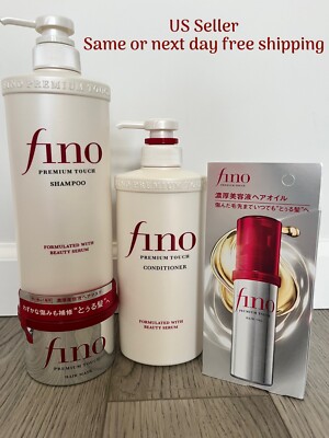 FINO Premium Touch Set:Shampoo Conditioner Hair Mask Hair Oil Dry Damaged Repair