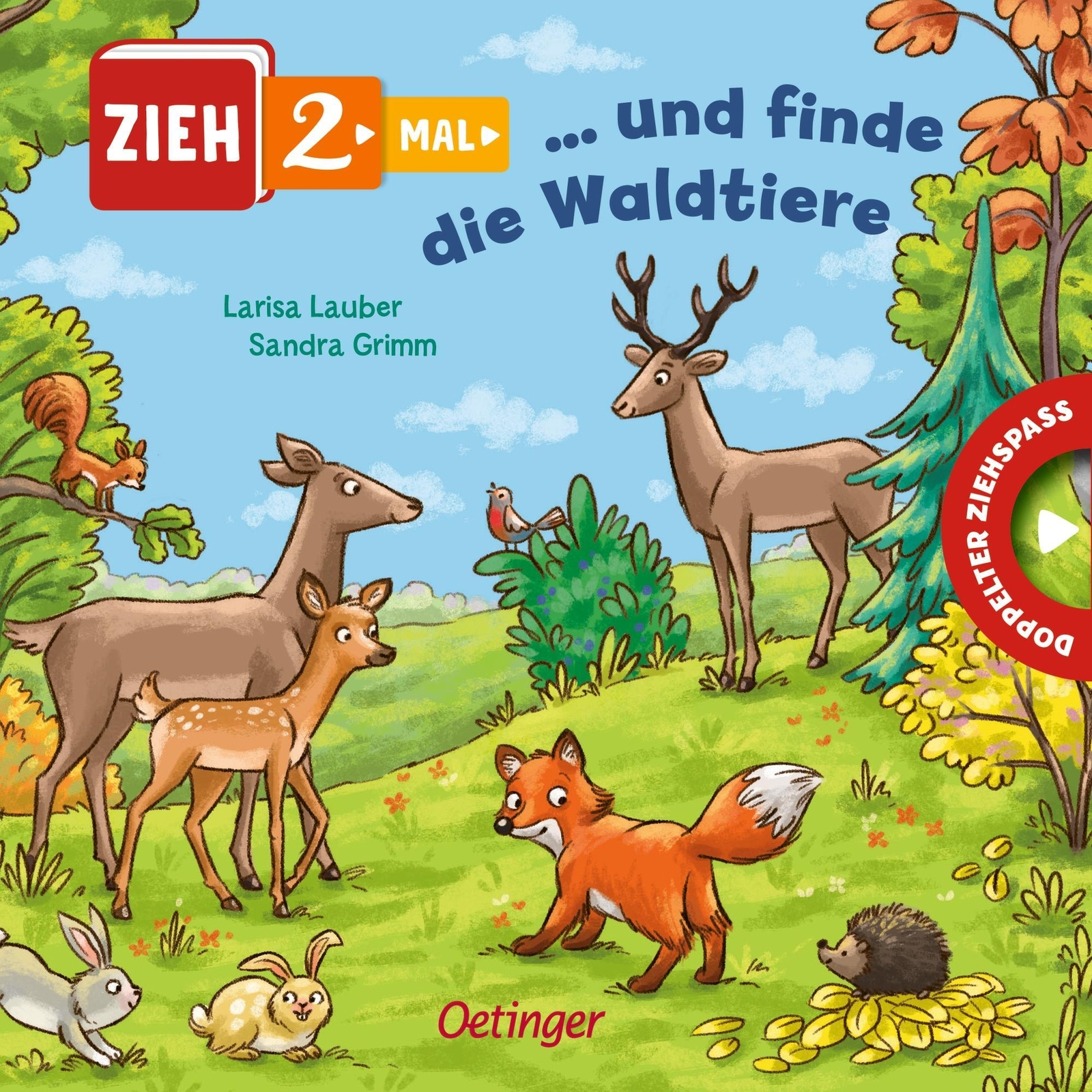 Zieh 2-mal ... Und Finde Die Waldtiere Mit Extrabreiten Panoramaseiten