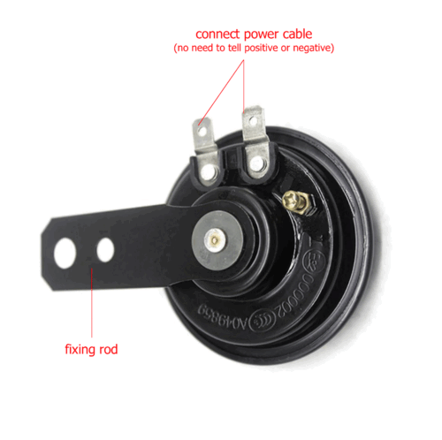 HORN 12V Waterproof Loud 105dB Universal Motorcycle Car UTV ATV Boat Auto Bike - Foto 6 di 12