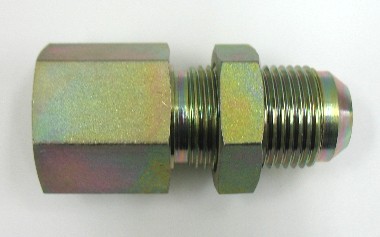 AF C5275-06-06 - 3/8 Female Pipe (.675''-18) x 3/8 Male JIC (9/16''-18) Bulkhead