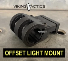 VIKING TACTICS VTAC OFFSET Light / Laser Mount .80 - 1.0" Black Aluminum Matte