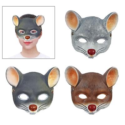 3D Maus Halb Gesichtsmaske Kostüm Cosplay Maskerade Ratte Tier Maske für Kostüm