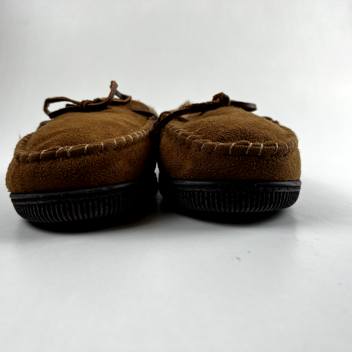 Airwalk Mens Lined Moccasins Brown Size 6 Leather Shoe  display picture 2