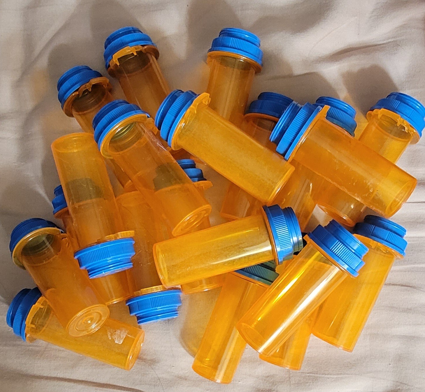 Empty RX Pill Prescription Bottles w/lids/crafts/420/hobby/recycle Lot