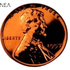 1957 Lincoln Wheat Penny Cent ~~ Gem Proof (red)