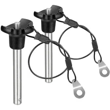 2Pcs Triangular Cap Ball Locking Pins with Button Handle 304 Stainless Steel ...