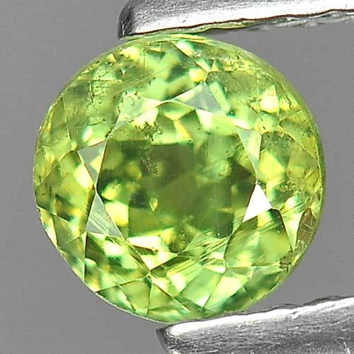 Demantoid Garnet 0.93 Ct. Round 5.2 Mm. Natural Gemstone Unheated Madagascar - Image 2 of 4
