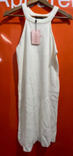 🔥Missguided Halter Neck Mini Dress, White, NEW, Size 10/12, sf