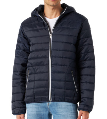 NASA gefütterte Herrenjacke dunkelblau Größe Small neu mit Etikett