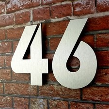 HOCHWERTIGE Hausnummer Zahlen Ziffer Türnummer Hausnummern Hausnr Edelstahl Set