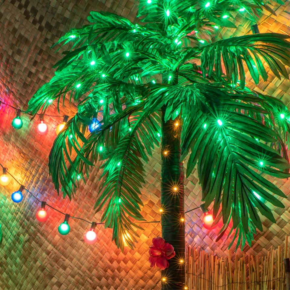 LED Lighted Palm Tree Artificial Palm Tree Party Decoration with Remote Control - Image 3 of 4