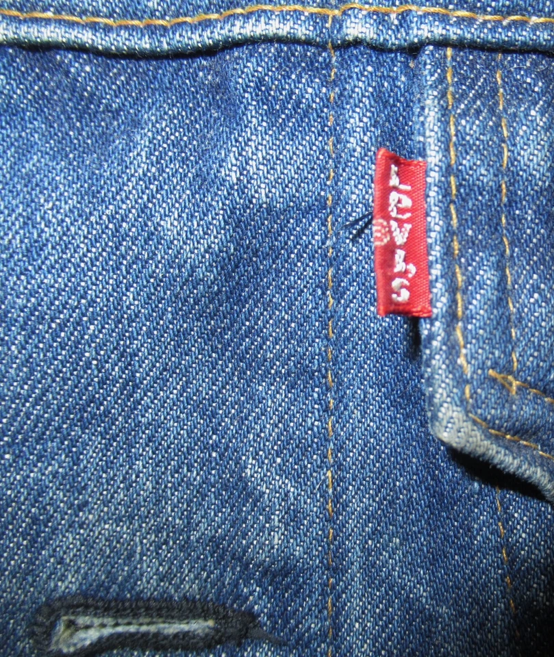 Vintage 60's Levi's Denim Jacket Two Pocket USA Made Trucker size 38 Small - Image 3 of 4