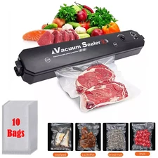 Vacuum Sealer Food Saver Machine Automatic System Includes 10 Seal Bags