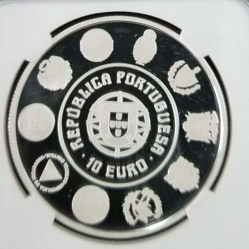 2005 PORTUGAL SILVER 10 EURO SE DO PORTO NGC PF 69 ULTRA CAMEO TOP POP - Picture 2 of 3