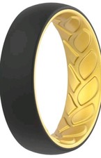 ThunderFit Silicone Ring for Woma Breatheable Airgrooves 2 Layered Black Gold