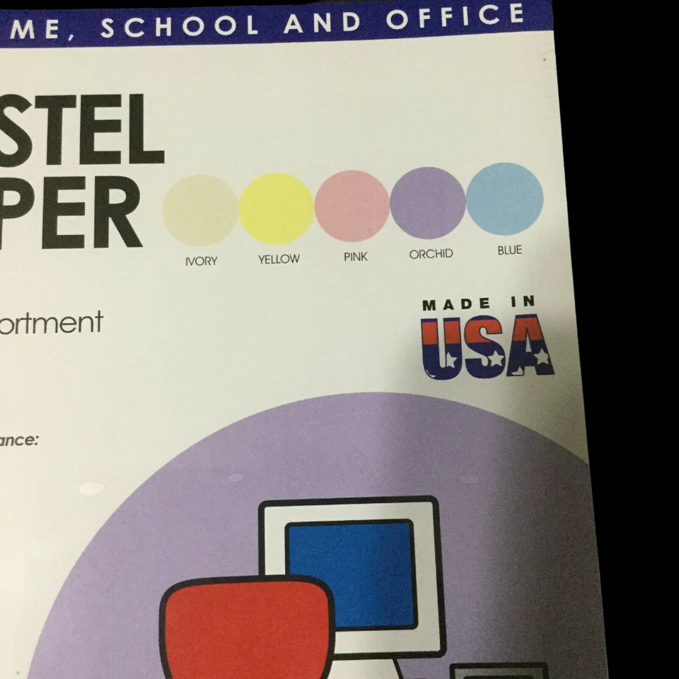 Wausau Multi-Use Printer Paper Letter Size 8 1/2" x 11" Pastel Colors NEW Sealed - Image 2 of 4